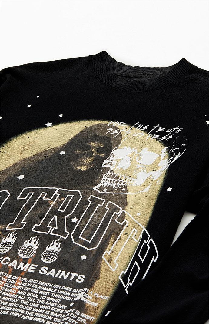 Men's For Saints Vintage Long Sleeve T-Shirt Product Image