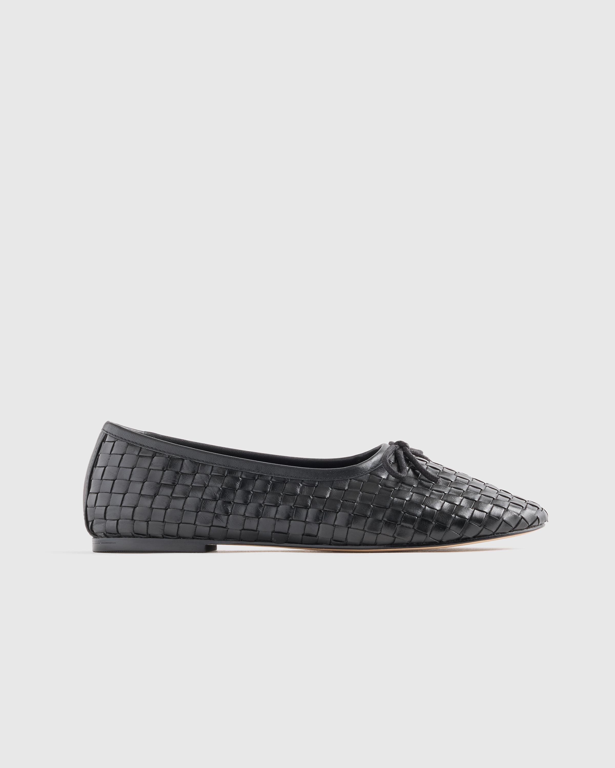 Italian Leather Handwoven Ballet Flat Product Image