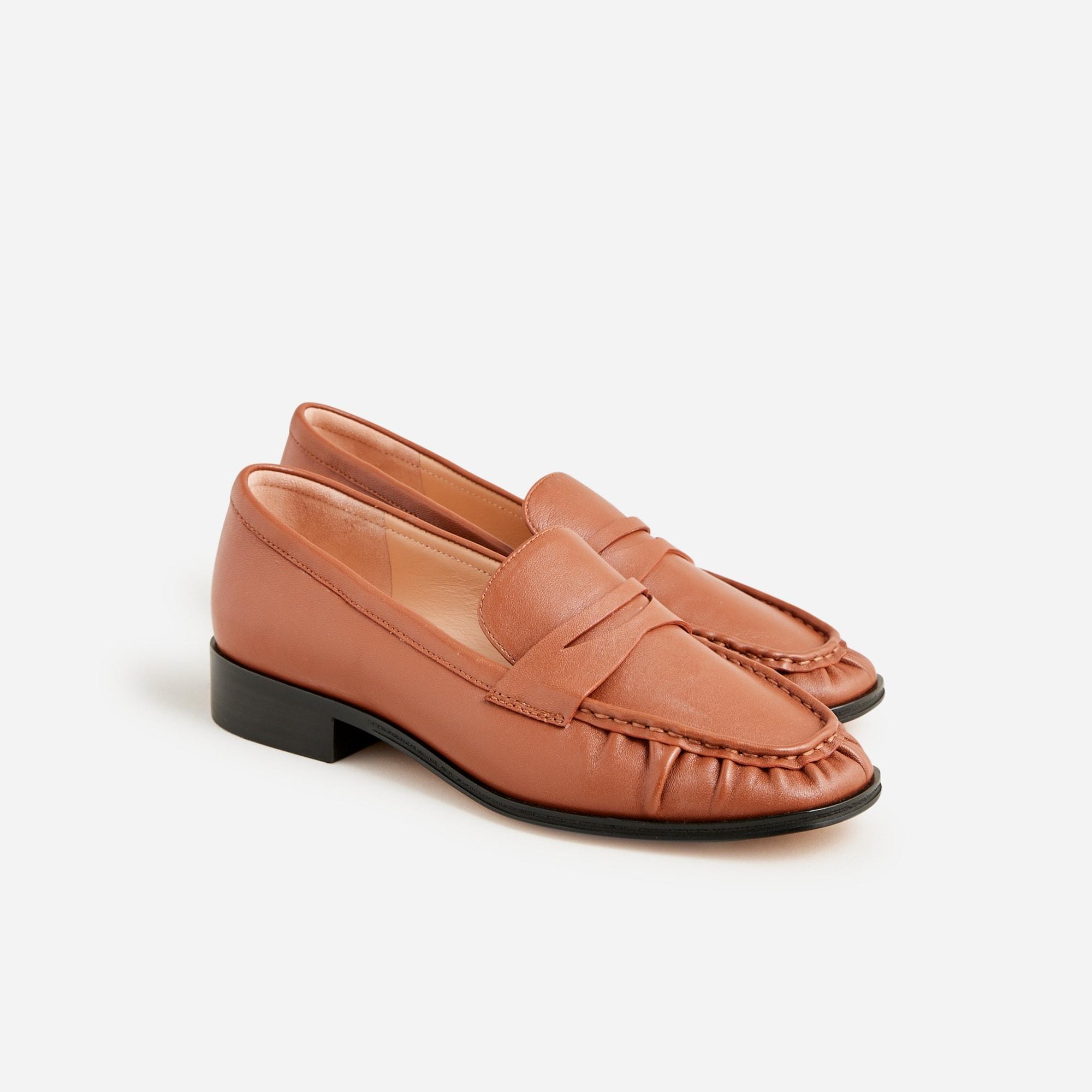 Maison ruched loafers in leather product image