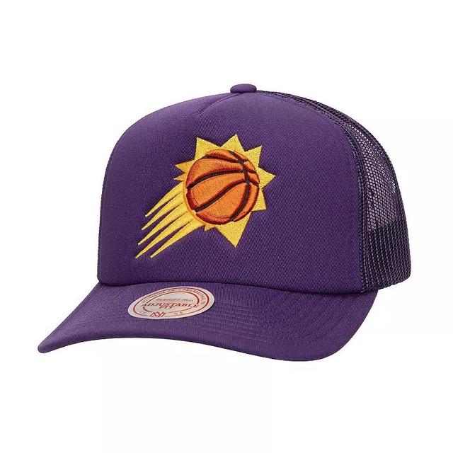 Mens Mitchell & Ness Purple Phoenix Suns Core Evergreen OTC Trucker Adjustable Hat Product Image