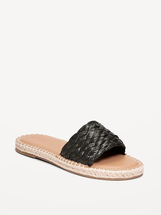 Raffia Espadrille Slide Sandal Product Image