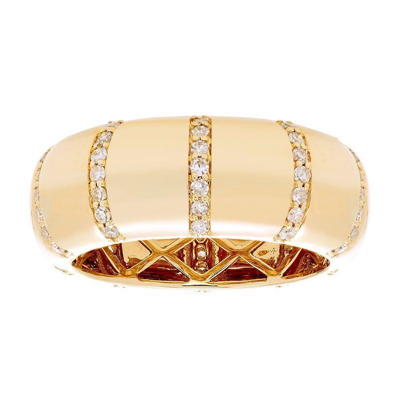 The Regal Collection 14k Gold 1/2 Carat T.W. IGI Certified Diamond Eternity Band, Womens Product Image