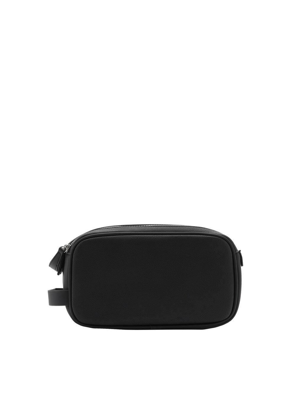 MANGO MAN - Zipped pebbled cosmetic bag - One size - Men Product Image