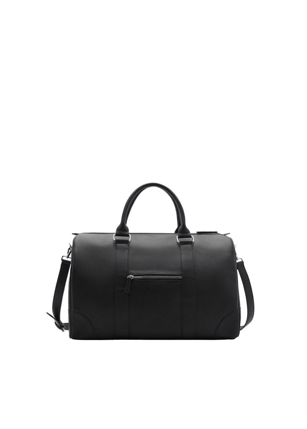 MANGO MAN - Patent leather-effect bowling bag - One size - Men Product Image