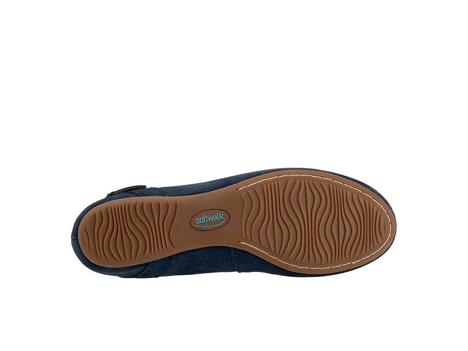 SoftWalk Sydney (Navy Suede) Women's Flat Shoes Product Image