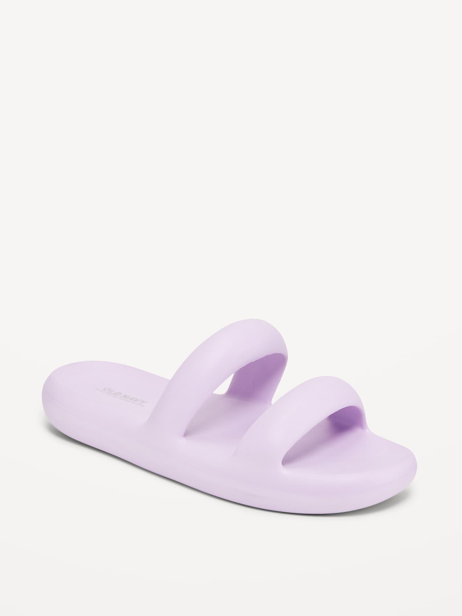 Double-Strap Puff Slide Sandals Product Image