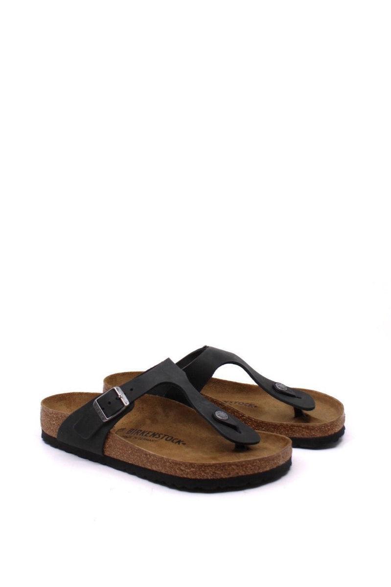 Birkenstock Gizeh Black Oiled Leather Product Image