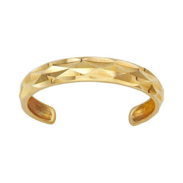 10k Textured Toe Ring, Womens, 10k Gold Product Image