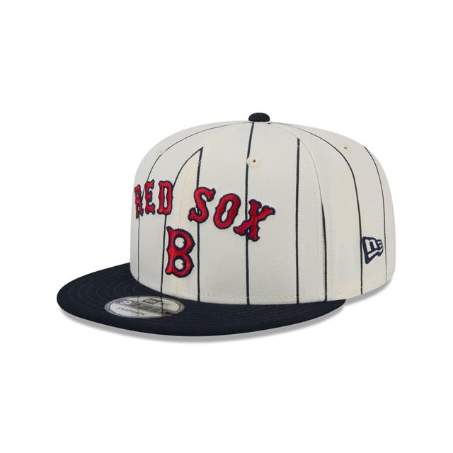 Boston Red Sox Jersey Pinstripe 9FIFTY Snapback Hat Male Product Image