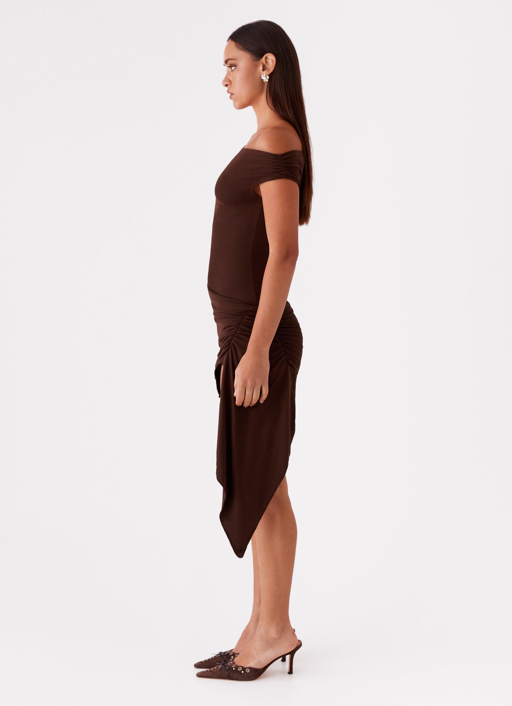 Shauna Mini Dress - Chocolate Product Image