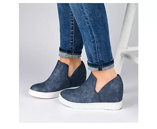 Journee Collection Womens Cardi Wedge Sneaker Product Image