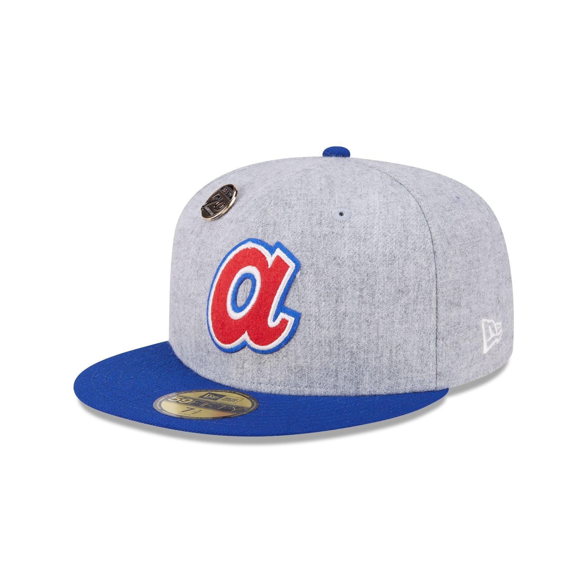 Atlanta Braves 70th Anniversary Gray 59FIFTY Fitted Hat Male Product Image