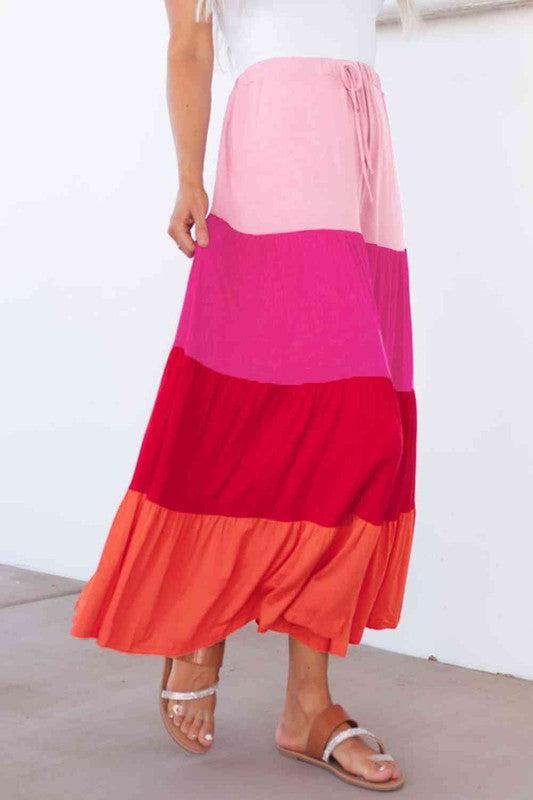 Mariana Tiered Maxi Skirt Product Image