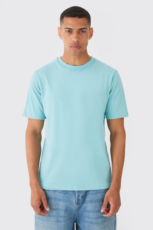 Core Heavy Carded Layed On Neck T-shirt | boohooMAN USA Product Image