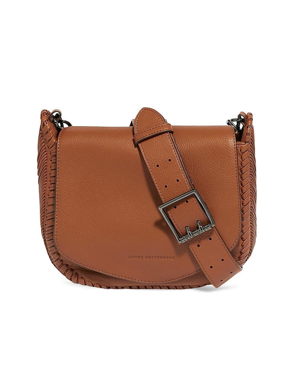 Womens All For Love Leather Saddle Crossbody Bag product image