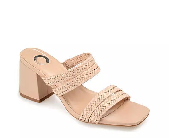 Journee Collection Natia Womens Block Heel Sandals Product Image