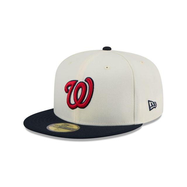 Washington Nationals Chrome 59FIFTY Fitted Hat Male Product Image