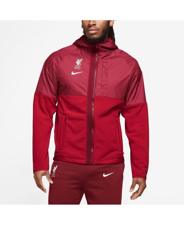 Mens Nike Red Liverpool Winterized AWF Hoodie Full-Zip Jacket Product Image