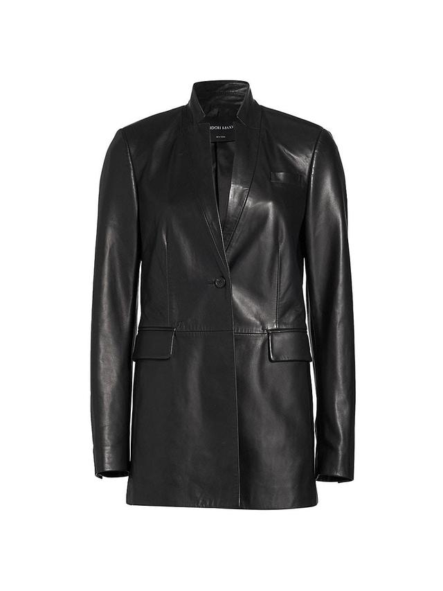 Womens Raquel Leather Jacket Product Image