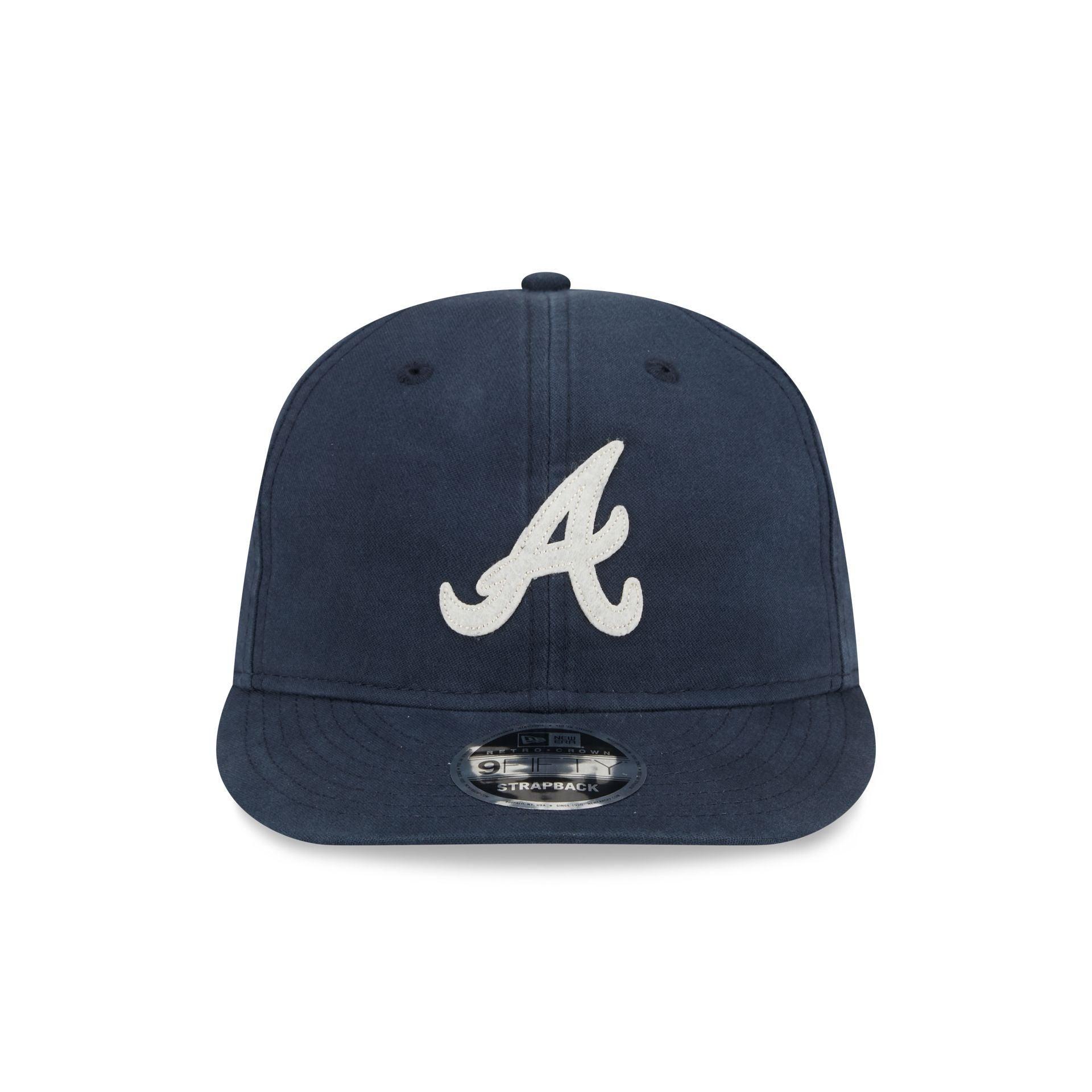 Atlanta Braves Canvas Felt Retro Crown 9FIFTY Adjustable Hat Male Product Image