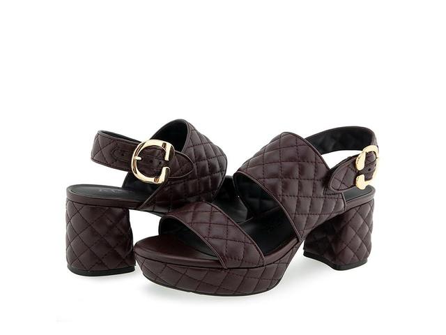 Aerosoles Camera Qui (Deep Aubergine Quilted Leather) Women's Sandals Product Image