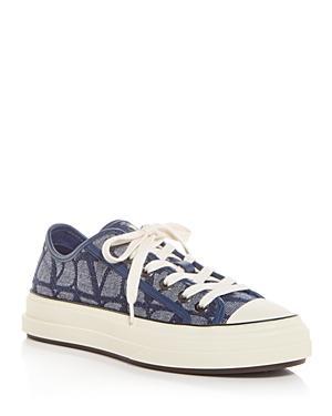 Women's Toile Iconographe Low Top Sneakers In Melange Denim Product Image