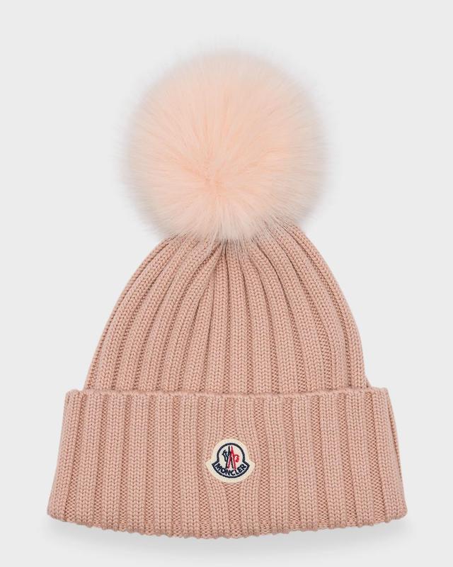 Moncler Wool Ribbed Pom-Pom Hat Product Image