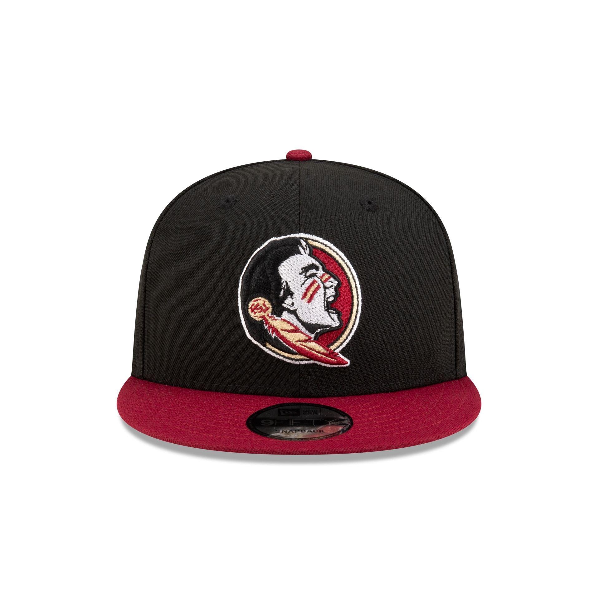 Florida State Seminoles Black 9FIFTY Snapback Hat Male Product Image