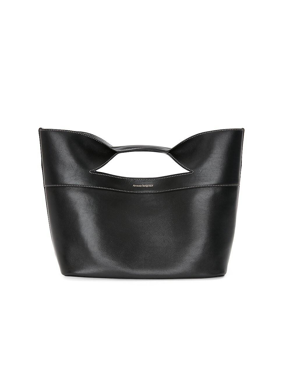 The Bow Small Leather Top-Handle Bag Product Image