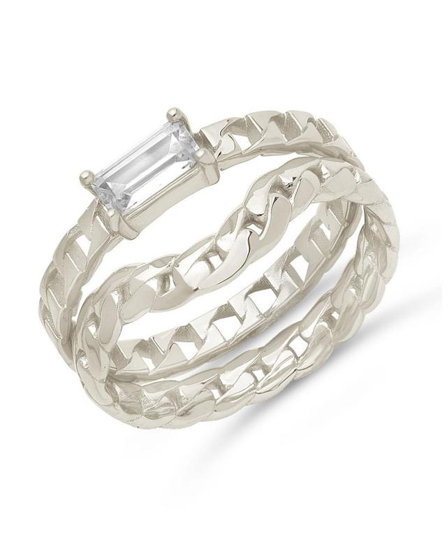 Sterling Forever Womens Karter Stacking Ring Set, 2 Piece Product Image