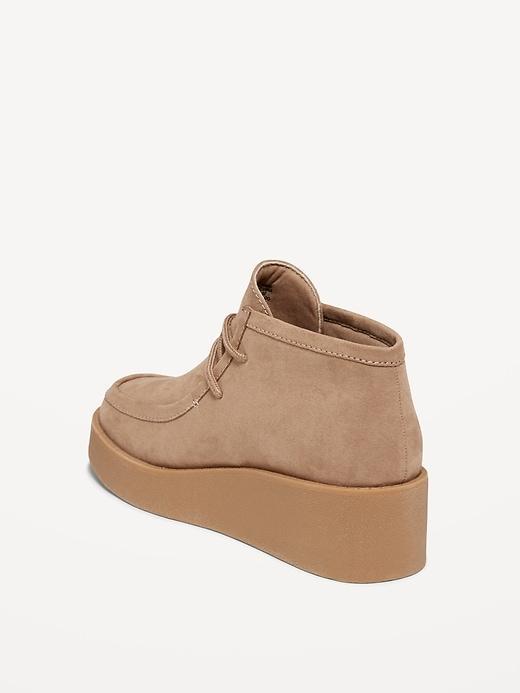 Faux-Suede Platform Booties Product Image