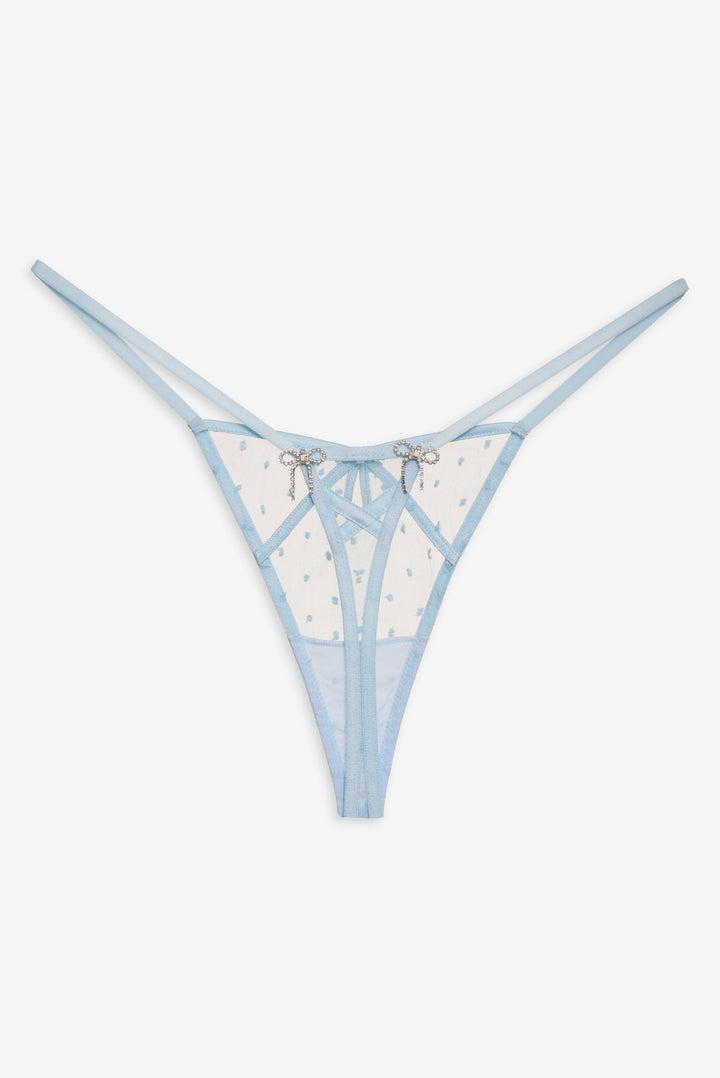 Izzy Thong Panty — Blue Product Image