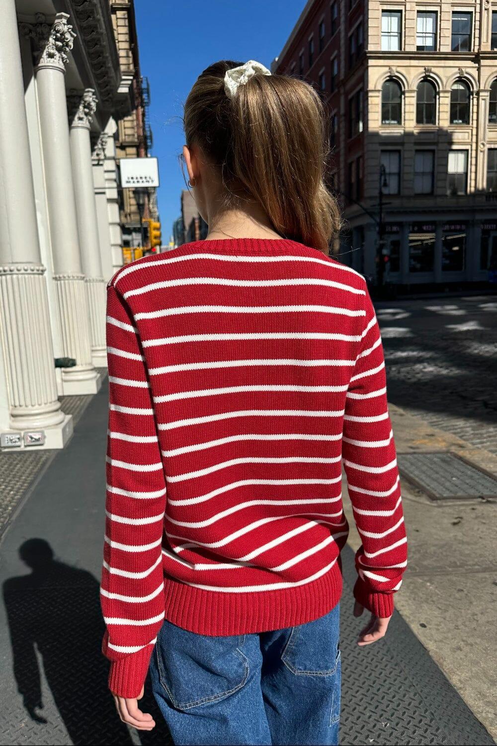 Martha Cotton Thin Stripe Sweater Product Image