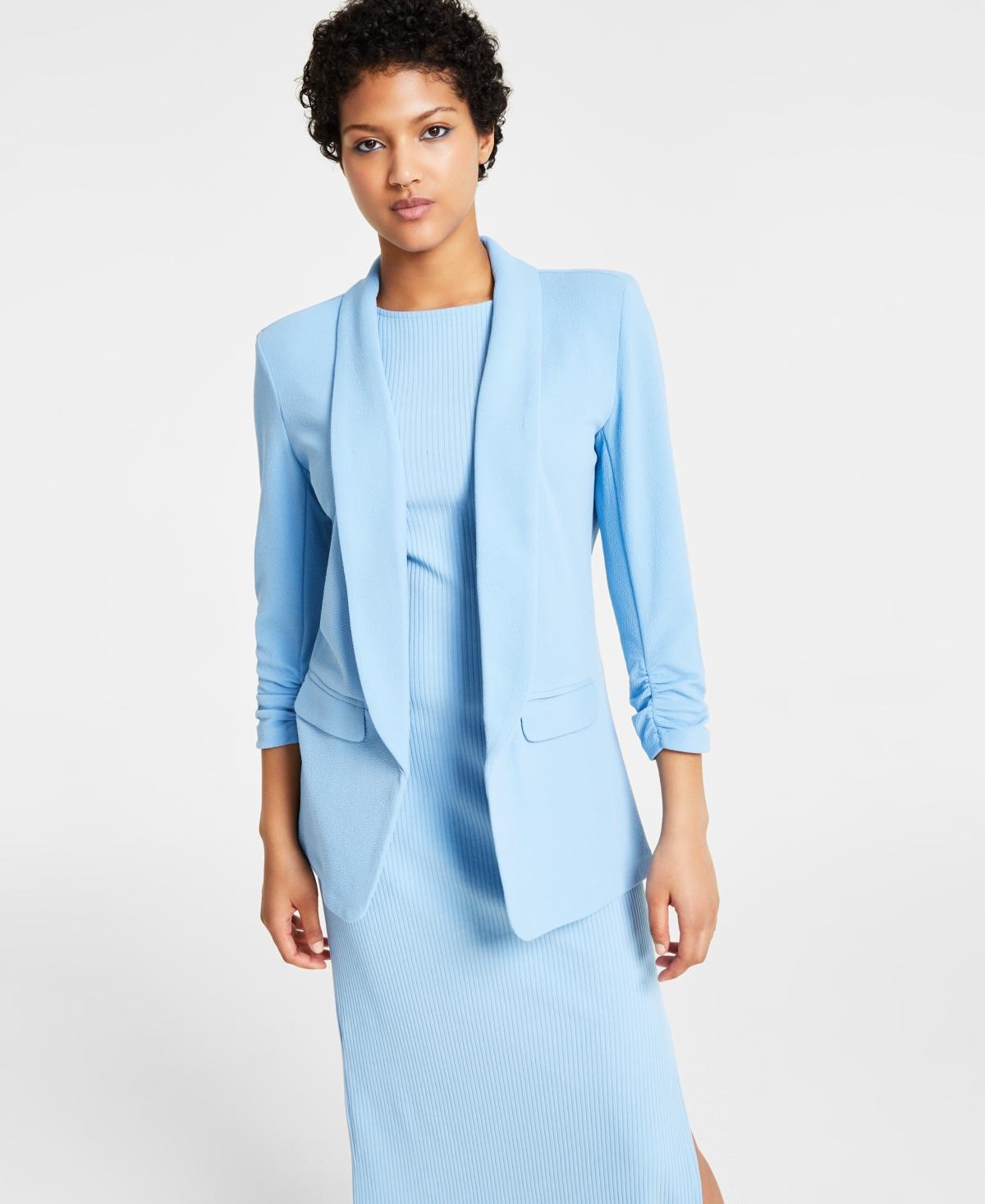 Bar Iii Womens Knit 3/4-Sleeve Boyfriend Blazer, Created for Macys Product Image