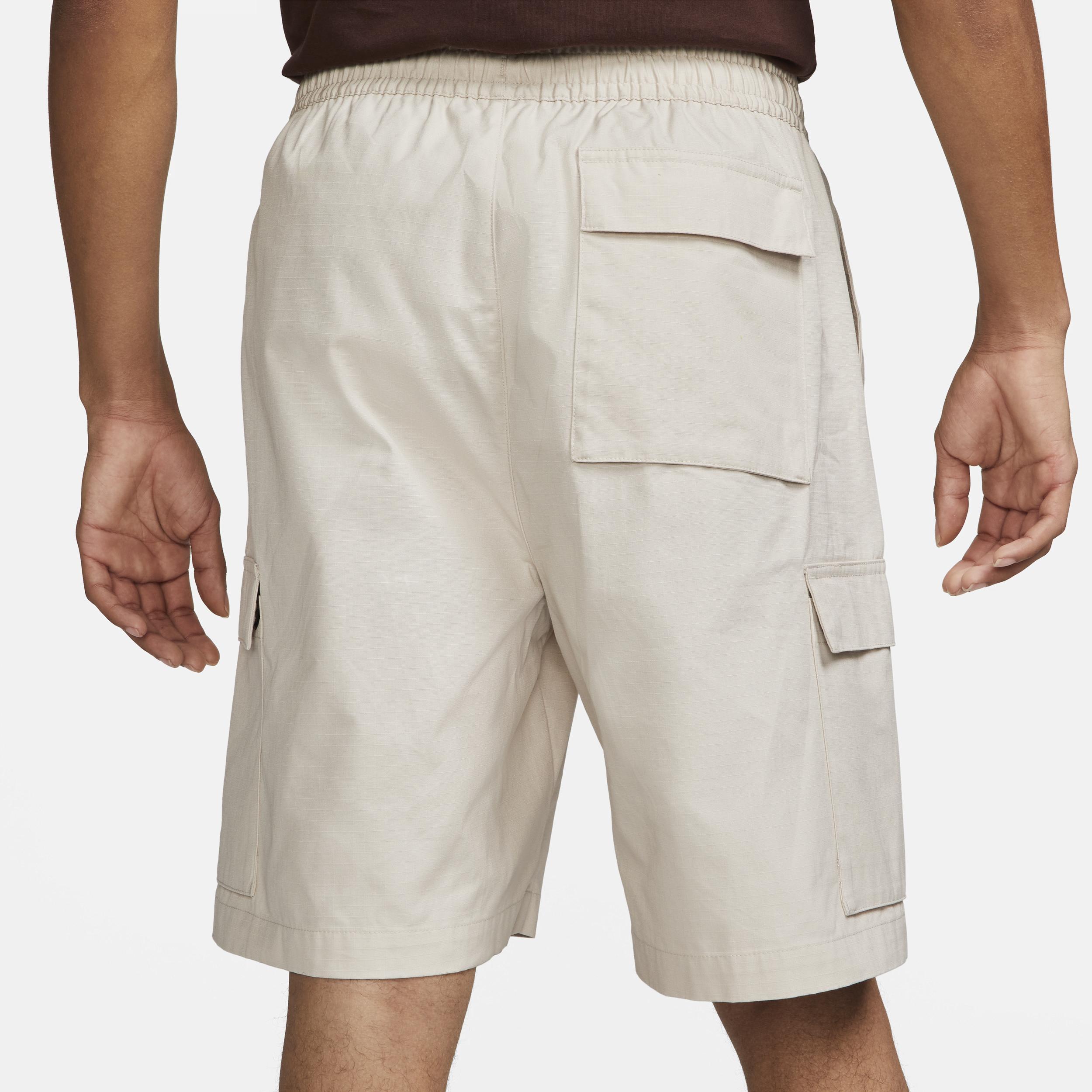 Nike Mens Nike Club Cargo Shorts - Mens White/Brown/White Product Image