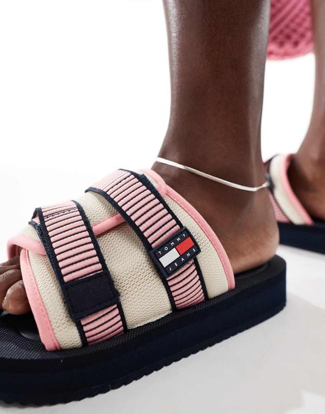 Tommy Jeans city hike sandals in navy Product Image