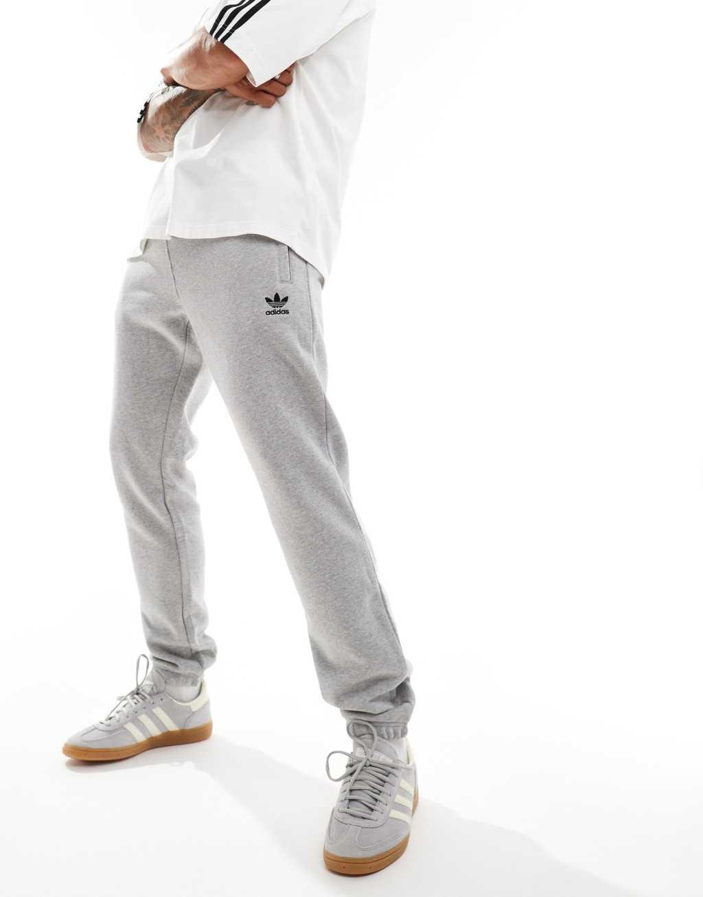 adidas Originals essential track pants in gray Product Image