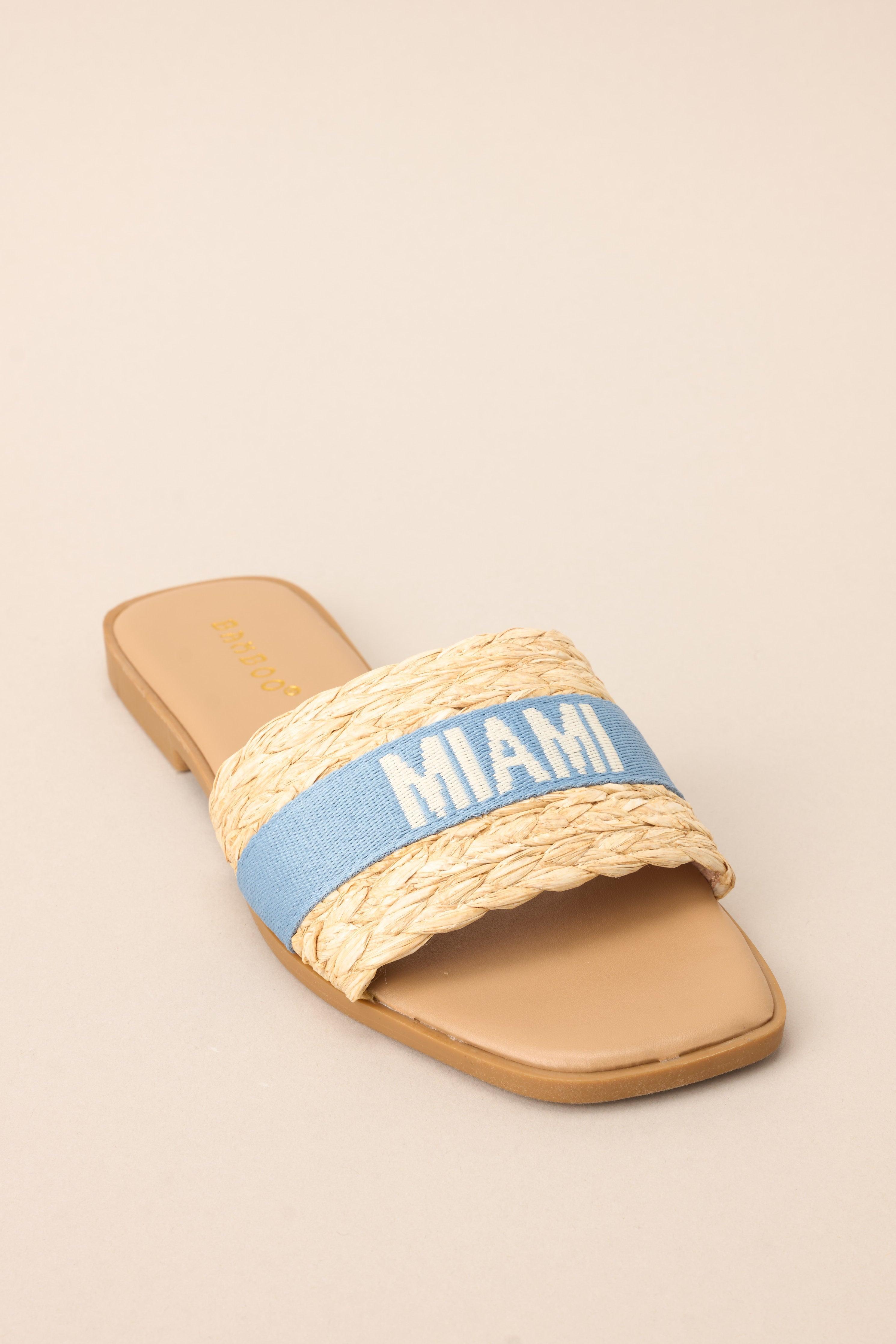 To The Tropics Sky Blue Sandals Product Image