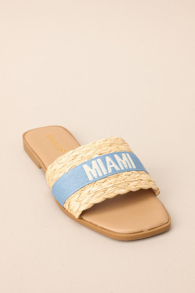 To The Tropics Sky Blue Sandals Product Image