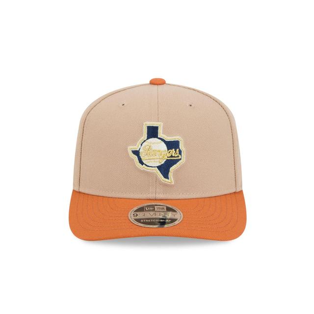 Texas Rangers Sandy Rust 9SEVENTY Snapback Hat Male Product Image