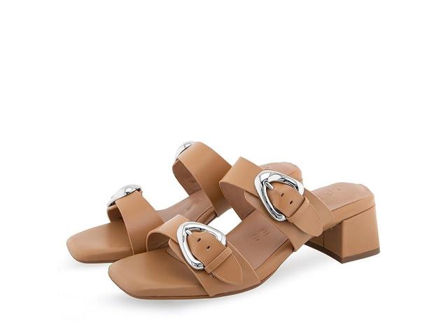 Aerosoles Estella Womens Heeled Leather Slide Sandals Product Image