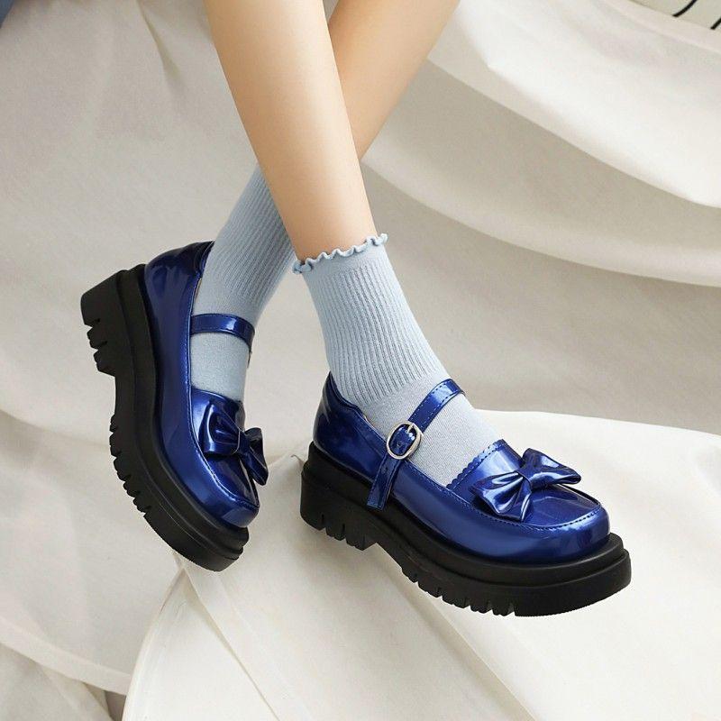 Bow Platform Mary Jane Shoes Product Image