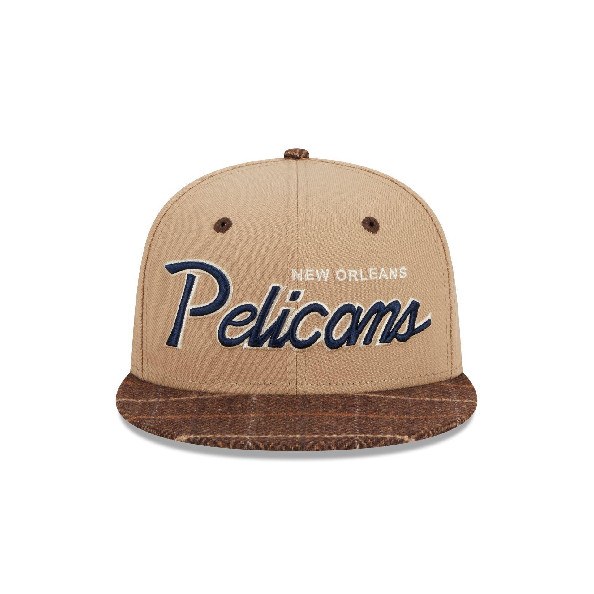 New Orleans Pelicans Traditional Check 9FIFTY Snapback Hat Male Product Image