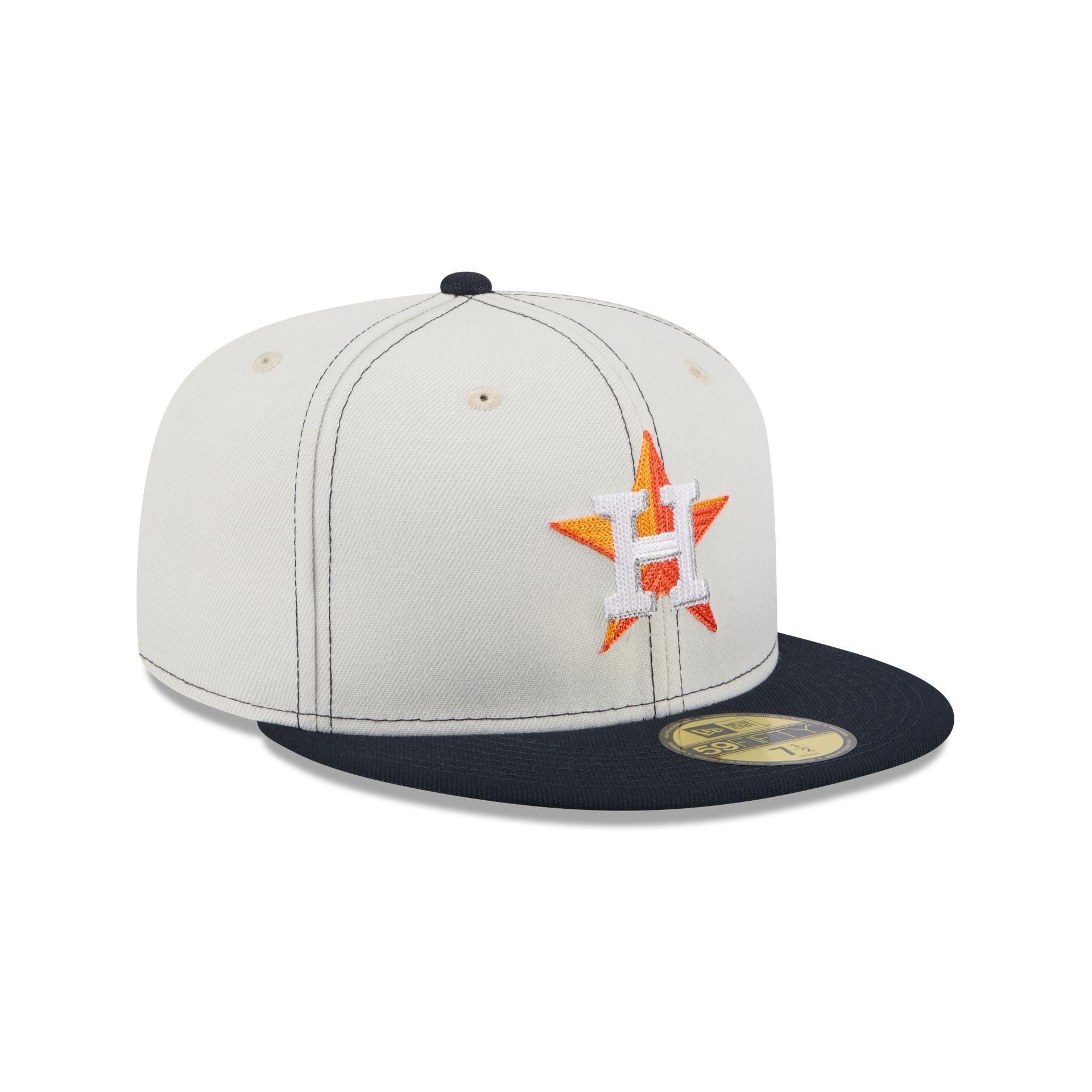 Houston Astros Sandy Linen 59FIFTY Fitted Hat Male Product Image