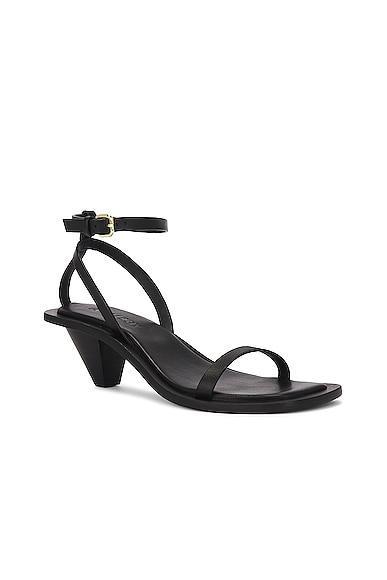 A.EMERY Irving Heeled Sandal in Black - Black. Size 38 (also in 35, 36, 37, 39, 40). Product Image