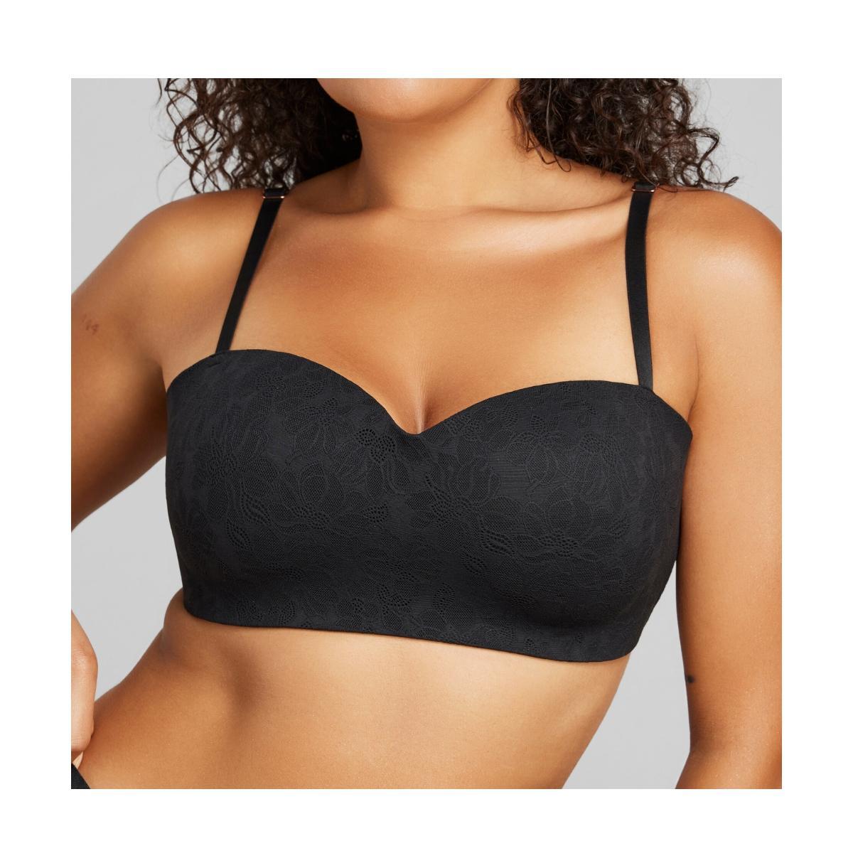 Siella Womens Soft Lace Balconette Foam Bra Product Image