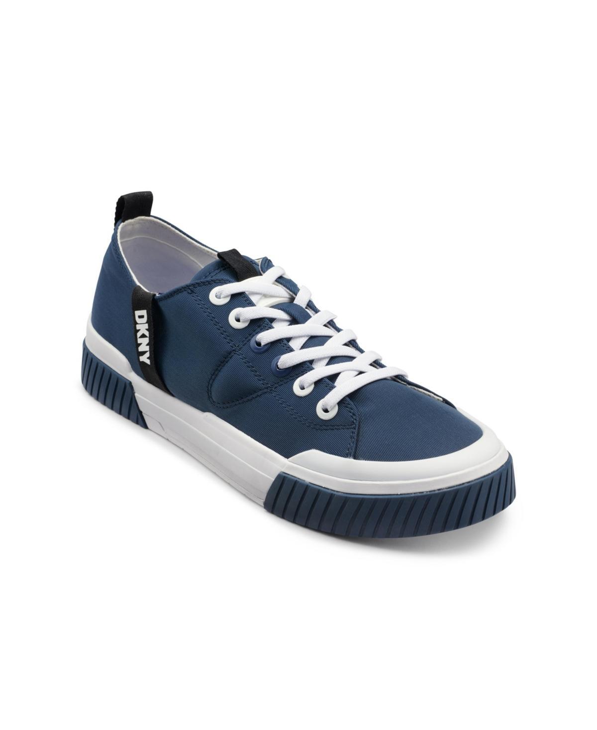 Dkny Mens Nylon Two Tone Branded Sole Low Top Sneakers Product Image