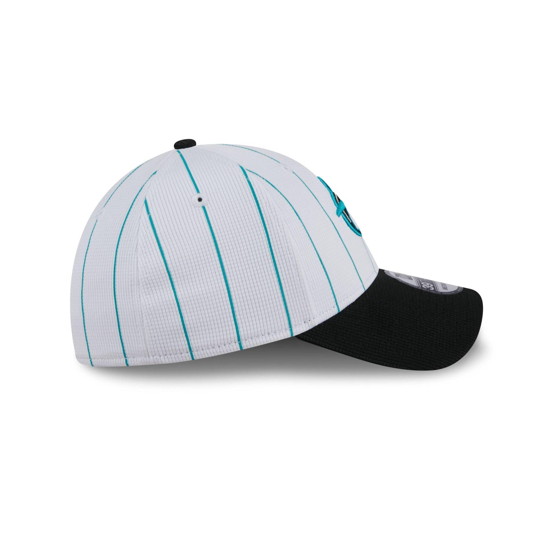 Miami Marlins 2024 Batting Practice 39THIRTY Stretch Fit Hat Male Product Image