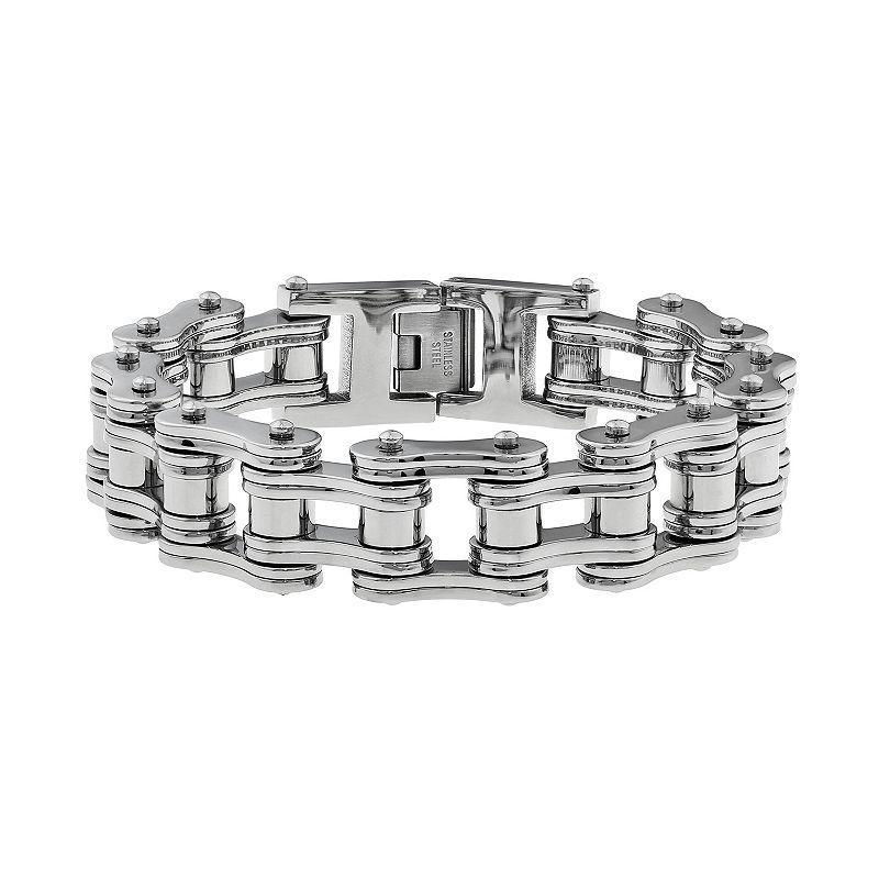 Belk & Co Men's Stainless Steel Bracelet, Gray Product Image