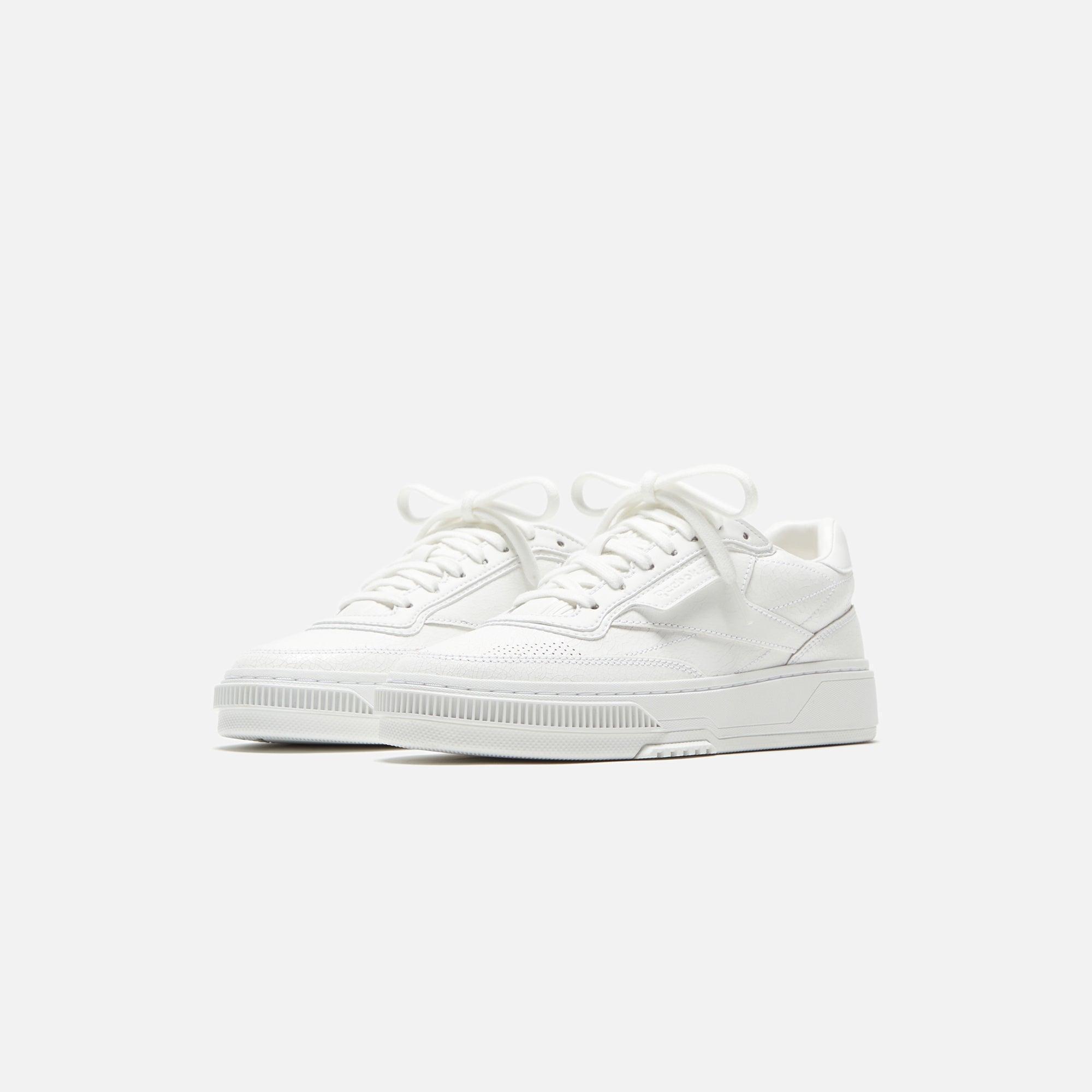 Reebok Club C LTD - Cracked Leather White Male Product Image